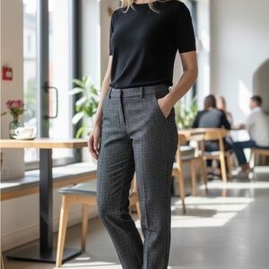 Express Black and Gray Women's Trousers